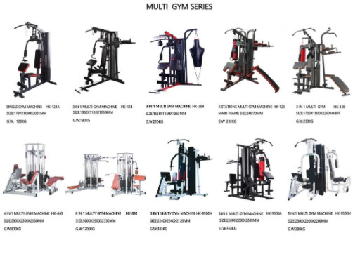 1200kg машина 3800*3900*2350mm спортзала станции стали 8 Multi